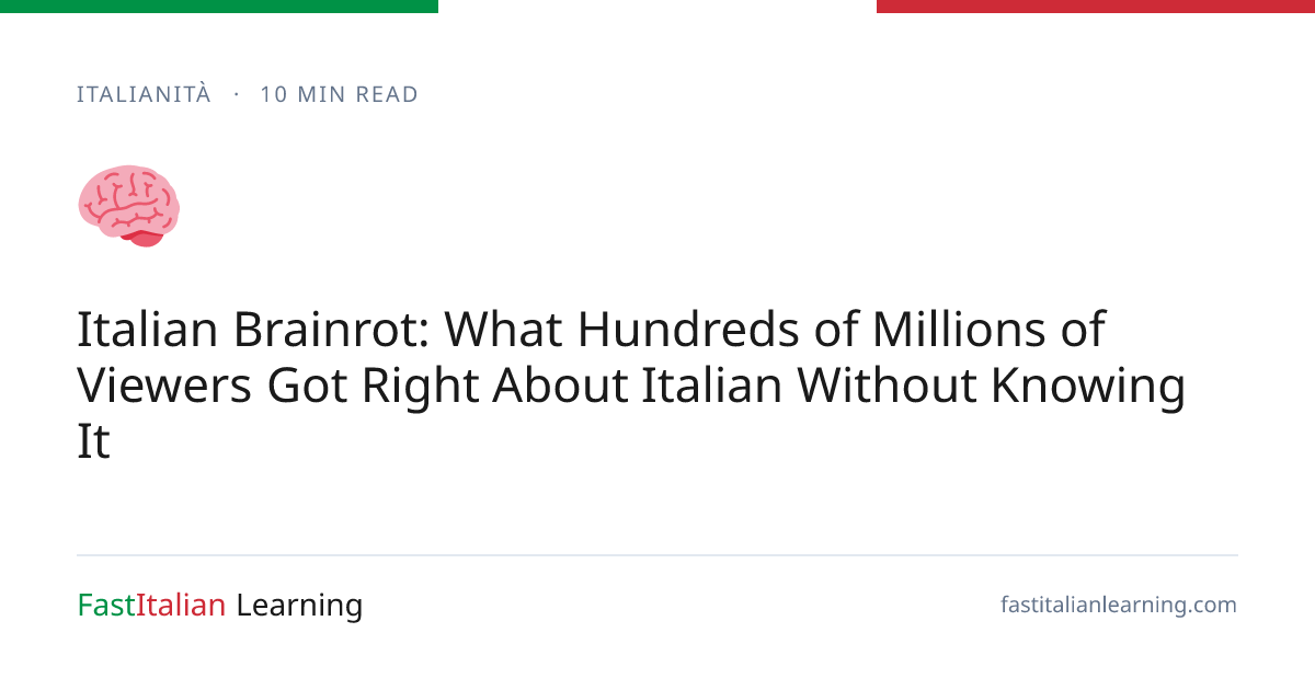 Italian Brainrot: What Hundreds of Millions of Viewers Got Right About ...